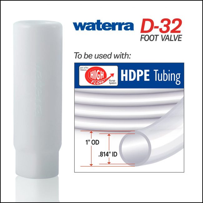 Waterra Foot Valves