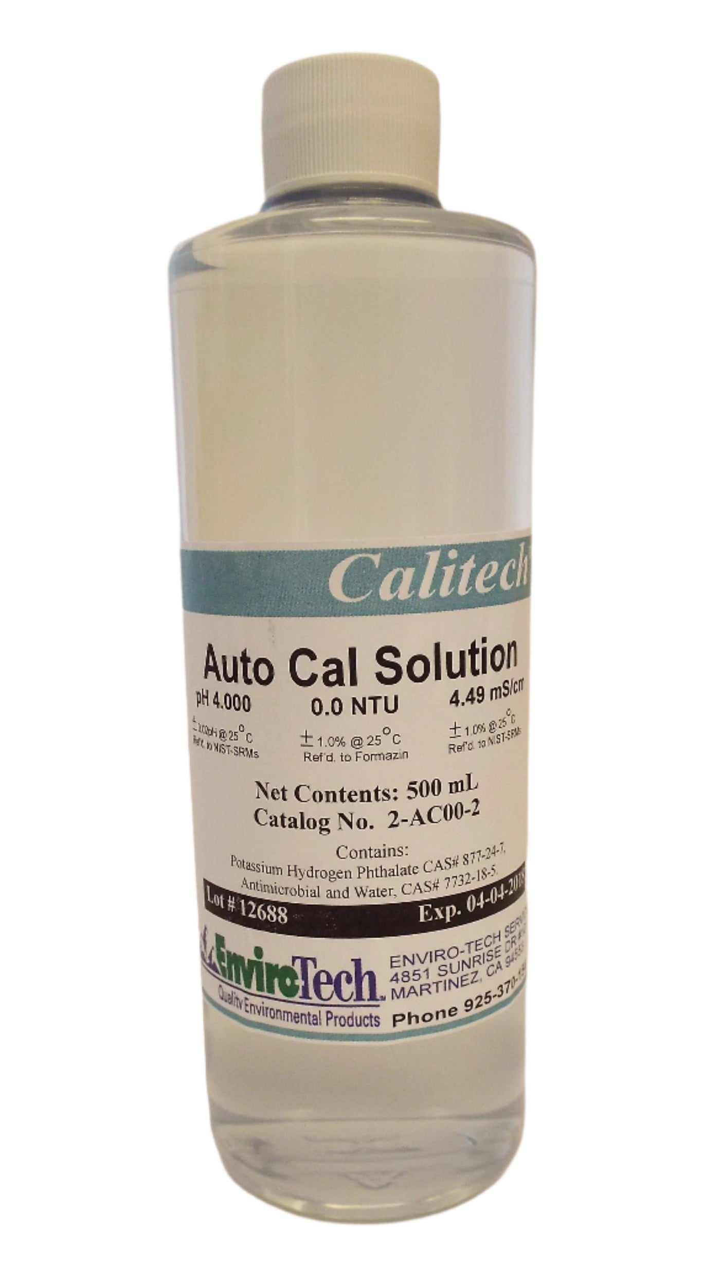 AutoCal Solution for Multi-Parameter WQM, 500ml – EnviroTech Services
