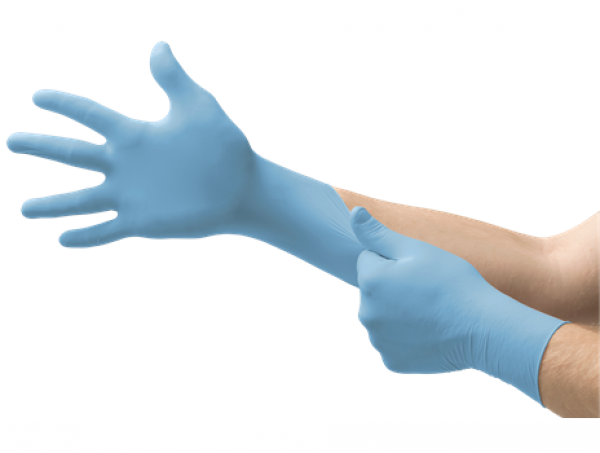 Lightly-Powdered Nitrile Disposable Gloves