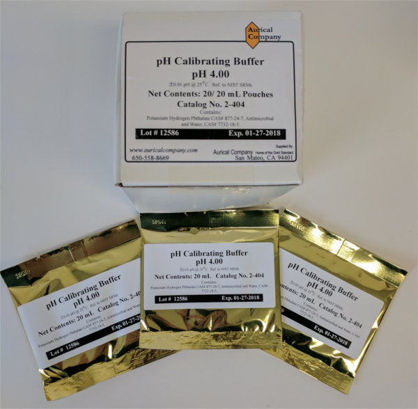 pH Solutions, 20ml packets, 20/box