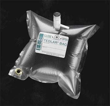 Tedlar Bag w/Polypropylene Fittings, 1 Liter